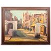 Image 1 : Mediterranean Street Scene Oil on Canvas