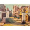 Image 2 : Mediterranean Street Scene Oil on Canvas