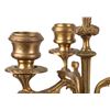 Image 4 : Brass Three Arm Sea Nymph Table Candelabra