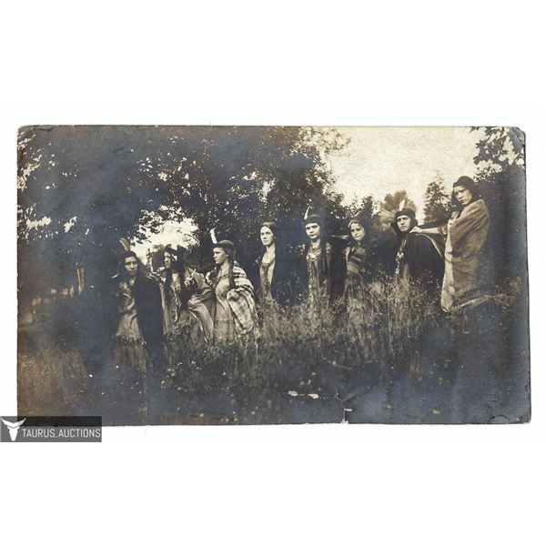 19th C Photograph Women in Native American Costume