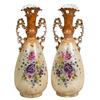 Image 1 : Victorian Carlsbad Austrian Porcelain Vase Pair