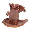 Anna Siok Abstract Horse Pottery Candlestick
