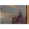 Image 2 : 19th C Oil Painting - Coastal Village Scene