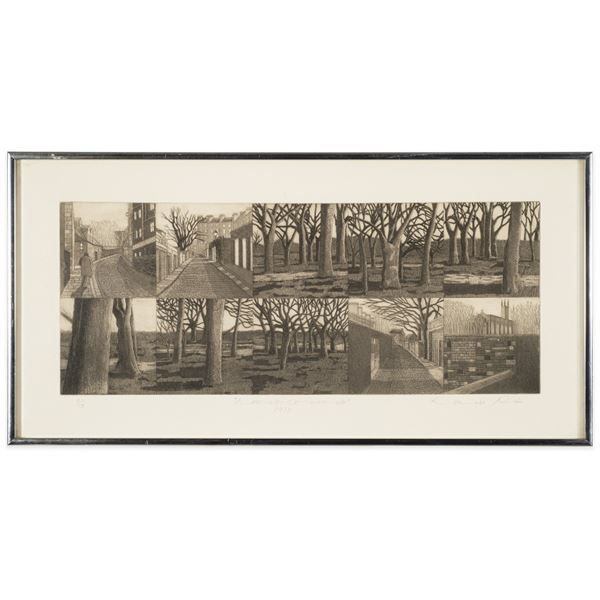 Louise Pim (1952 - ) Signed Landscape Lithograph