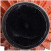 Image 3 : Mid-Century Orange Glazed Art Pottery Vase