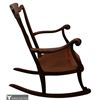 Image 3 : Louis Majorelle Inlaid Wood Rocking Chair