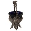 Image 12 : Antique German Silver & Glass Sugar Basket