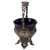 Image 7 : Antique German Silver & Glass Sugar Basket