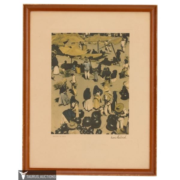 Mario Bucovich - Mercado de Ejutla Print