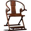 Image 2 : Pair of Chinese Horseshoe Campaign Chairs