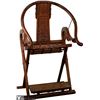 Image 8 : Pair of Chinese Horseshoe Campaign Chairs