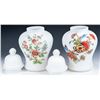 Image 5 : Floral Milk Glass Ginger Jars