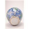Image 2 : Vintage Ceramic Glazed Pottery Floral Rotund Vase