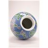 Image 4 : Vintage Ceramic Glazed Pottery Floral Rotund Vase