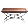 Modern X Leg Wood Tray Coffee Table