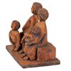 Image 5 : Signed Terra Cotta Figural Family Sculpture
