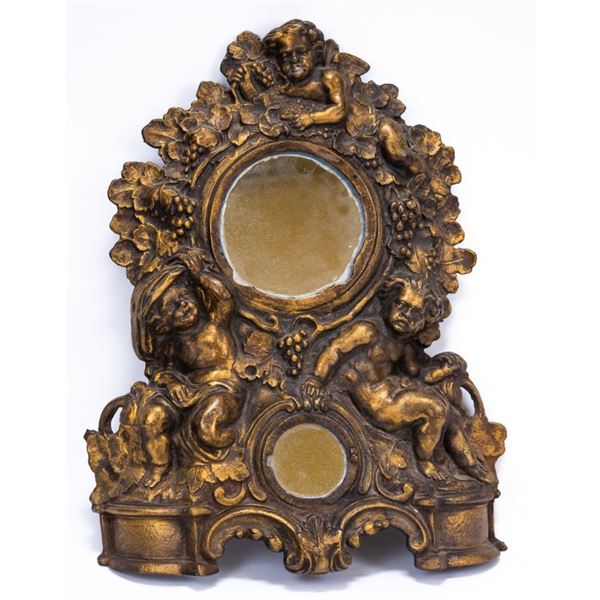 Bronze Clock Face as Mirror