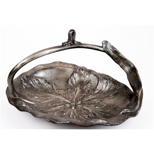 Art Nouveau Kayserzinn Pewter Inchworm Tray