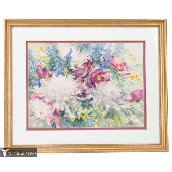 Elliot Eaton Wildflower Watercolor Painting