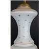 Image 3 : Pair White Opaline Glass Lamps w Brass Bases