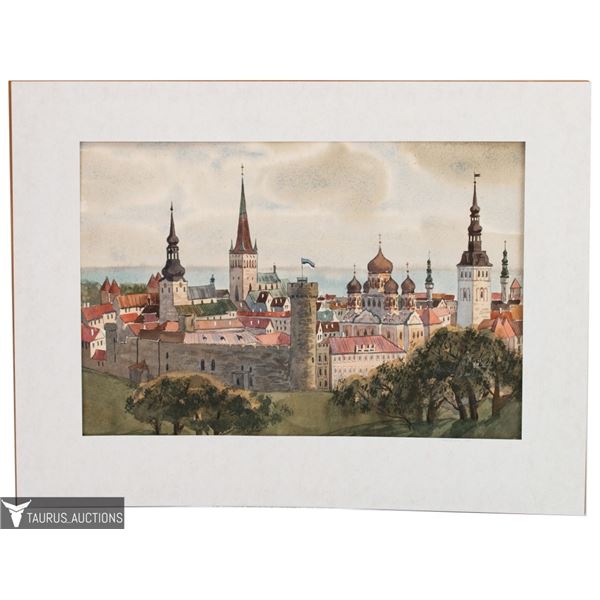 Tallin Estonia Sotskova Nataso Watercolor