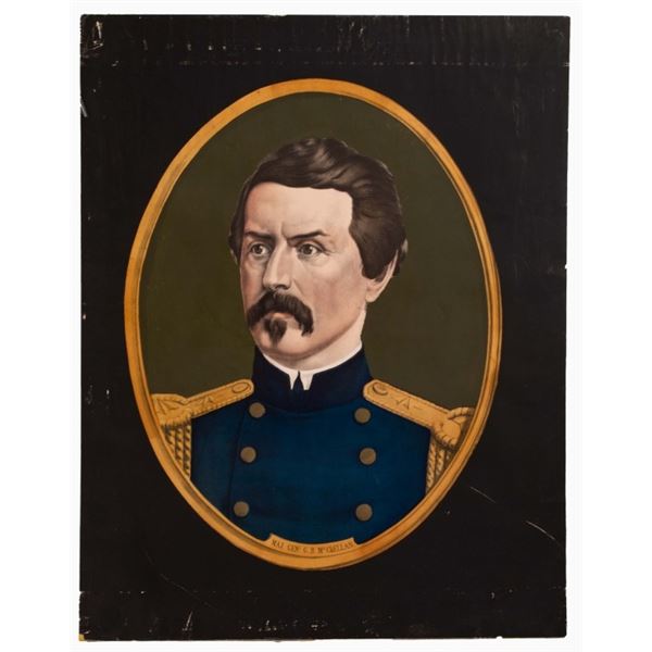 Portrait of Civil War General George B. McClellan