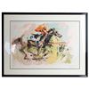 Wayland Moore "Horse Race" Serigraph