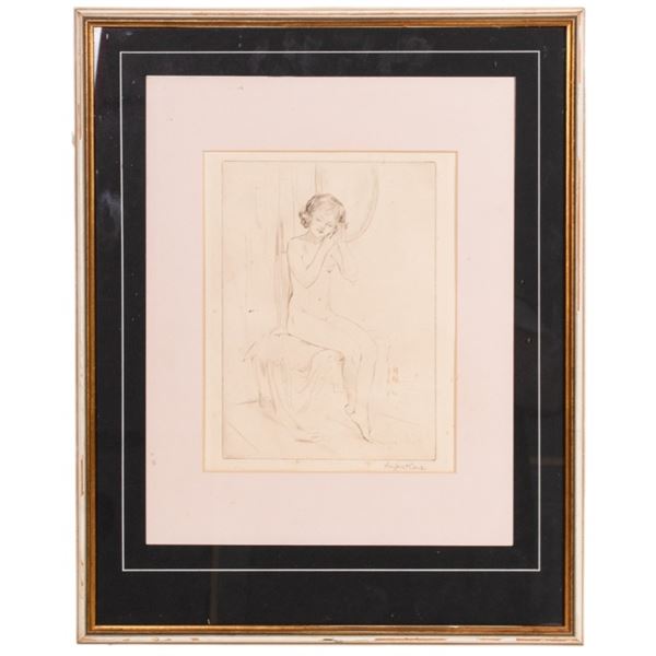 Pencil Signed Nude Etching - Margaret Cane