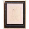 Pencil Signed Nude Etching - Margaret Cane