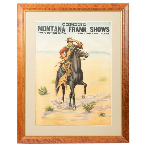 Montana Frank Advertising Poster
