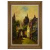 Image 1 : Signed Street Scene Oil Painting, Ligozzi