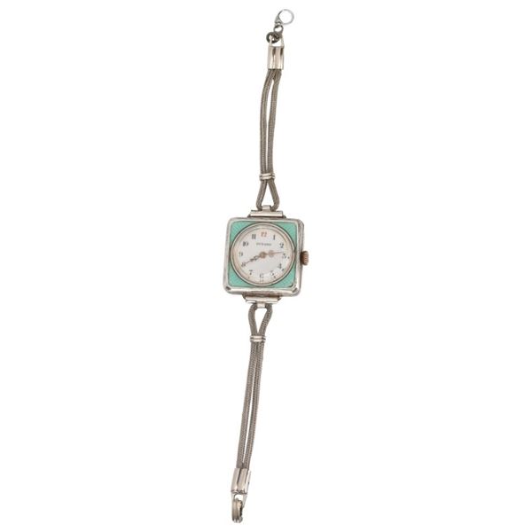 Art Deco Dunand 14K Gold Filled Ladies Watch