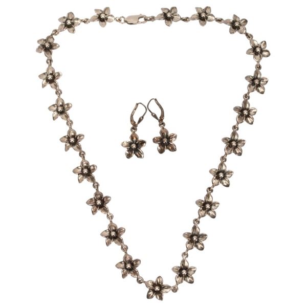 Zina Beverly Hills Hibiscus Sterling Jewelry