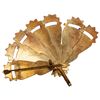 Image 10 : Damascene Spain Enameled Fan Brooch Pendants