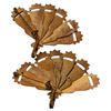 Image 2 : Damascene Spain Enameled Fan Brooch Pendants