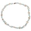 Tumbled Aquamarine & Coin Pearl Choker