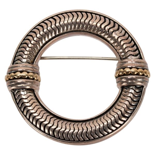Lagos Caviar 18K Sterling Wreath Brooch