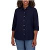 Image 1 : NEW TOMMY HILFIGER LARGE WOMENS NAVY DRESS SHIRT