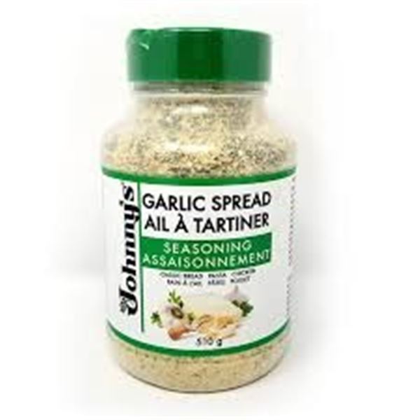 NEW 510G JOHNNYS GARLIC SPREAD SEASONING