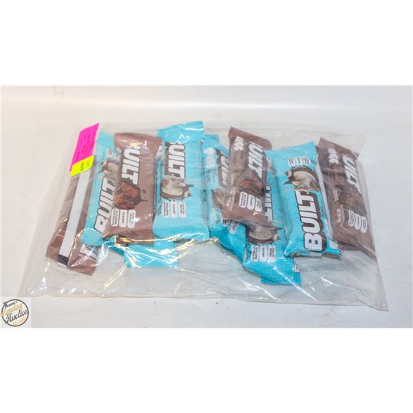 NEW REPACKED 12 X 40G BUILT PUFF PROTEIN BARS