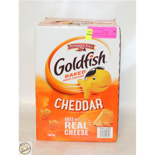 NEW WITH BOX 1.09KG PEPPERRIDGE GOLDFISH CHEDDAR