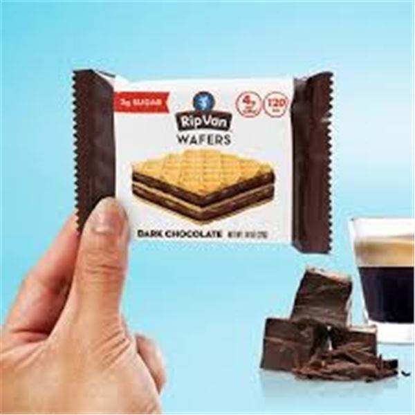 NEW 20 X 22G RIP VAN DARK CHOCOLATE WAFERS