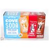 Image 1 : NEW 13 X 355ML COVE SODA ZERO SUGAR VARIETY PACK