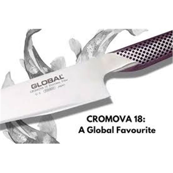 NEW WITH BOX GLOBAL CROMOVA 18 STAINLESS STEEL