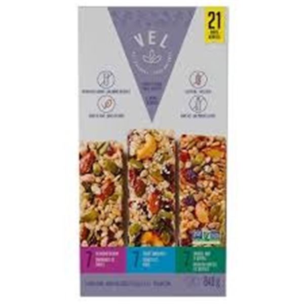 NEW 20 X 40G VEL CEREAL BARS VARIETY PACK
