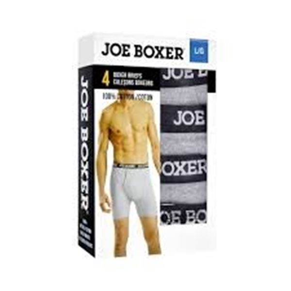 NEW JOE BOXER 4 BOXER BREIFS LARGE