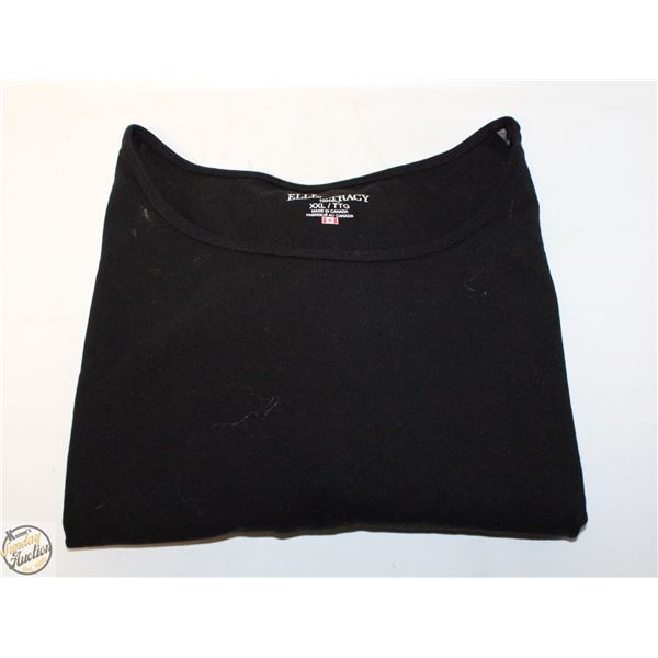 ELLEN TRACY XXL BLACK WOMENS SHIRT