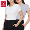 Image 1 : NEW FRANK 2PK LADIES CONTOUR T-SHIRTS MEDIUM