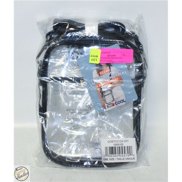 NEW CLEAR CROSSBODY BAG WOMENS ONE SIZE
