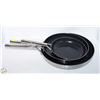 Image 1 : 3 PC BLUE DIAMOND STEEL SKILLETS